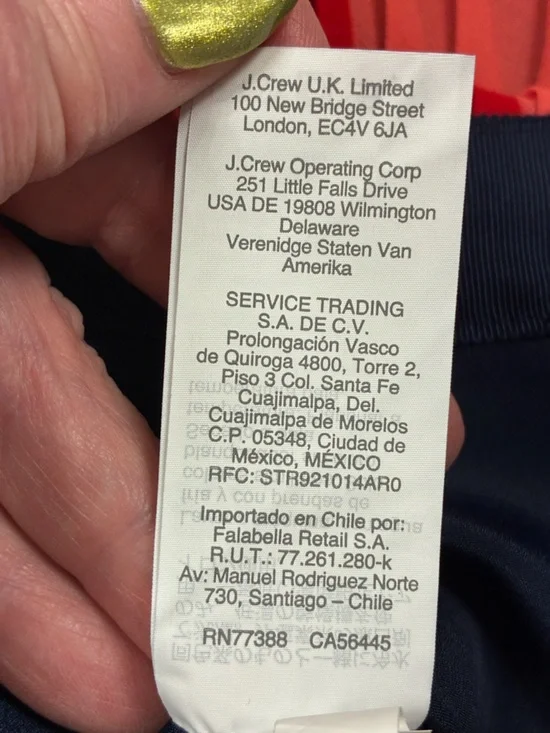 J.CREW Sunburst Pleated Midi in Rainbow Colorblock Stripe A-line Skirt Size 18 - Picture 8 of 9